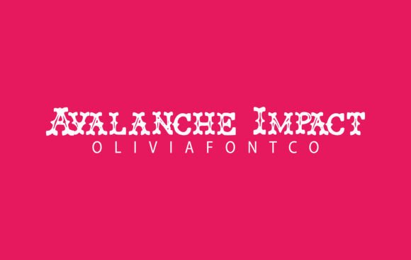 Avalanche Impact Font: A Handwritten Hero