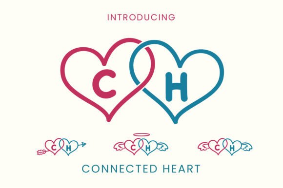 Connected Heart Font Review