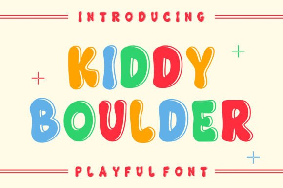 Craft Better Products with the Kiddy Boulder Display Font