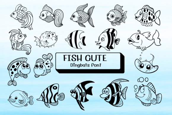 Fish Cute Font: Aquatic Style for Creative Marketing