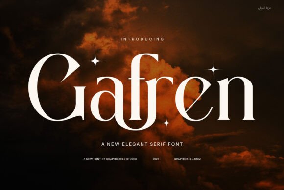 Gafren: A Sophisticated Serif Font