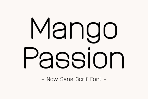 Mango Passion Font: Elegant Sans Serif for Crafters