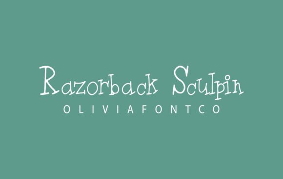 Razorback Sculpin: The Handwritten Serif Typeface for Crafters