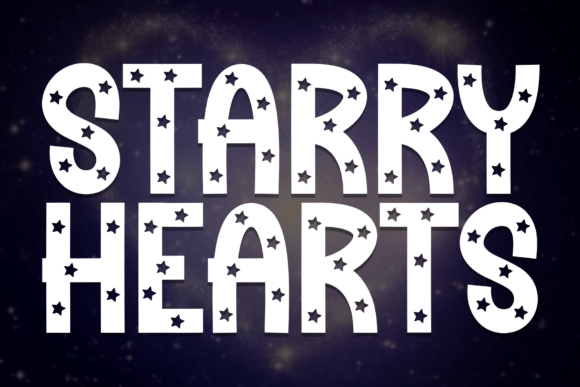 Starry Hearts: A Bold, Elegant Display Font